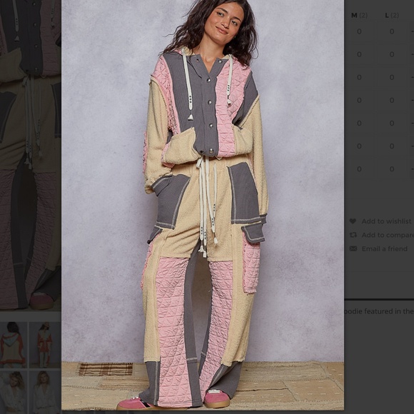 POL “ Chicago 10 “ POL Quilted Thermal Jacket with Waist String and Hood SR73 - Picture 5 of 5